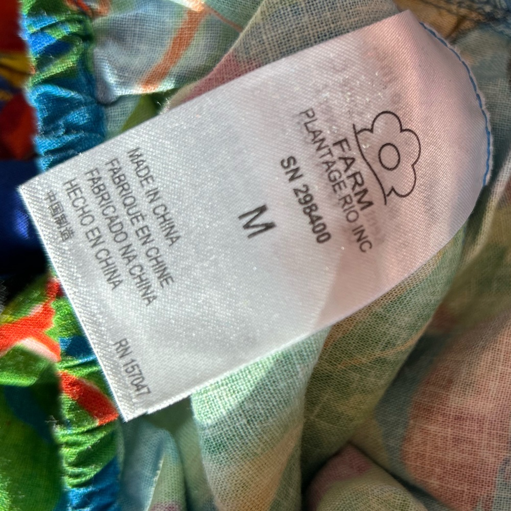 FARM Rio Multicolor Tropical One-Shoulder Maxi Dress - Picture 11 of 15